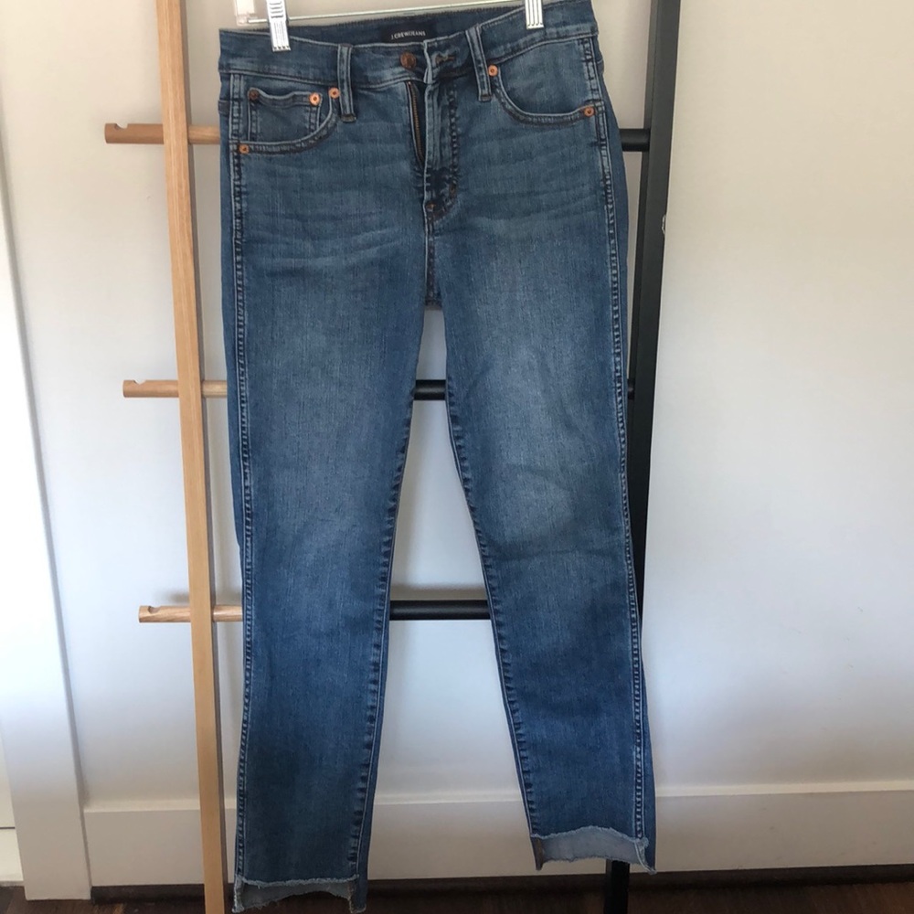 J.Crew vintage straight jeans step-hem 26